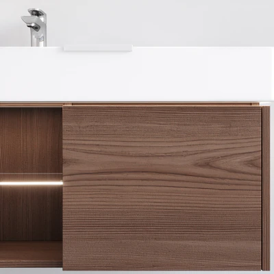 Подвесная тумба с раковиной GRANDE и зеркалом VETRATA, Kerama Marazzi — Вид 6