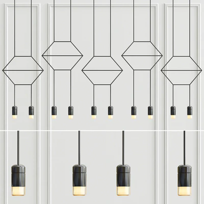 Vibia Wireflow Lineal Pendant Light 0331 — download