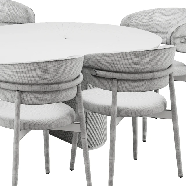 Dinning chair and table set23 — Скачать