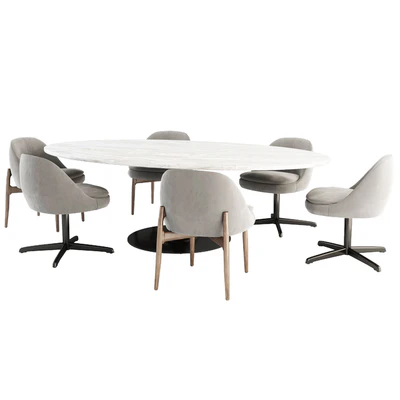 Olivier Dining Table and Sendai Chair — Ver 3