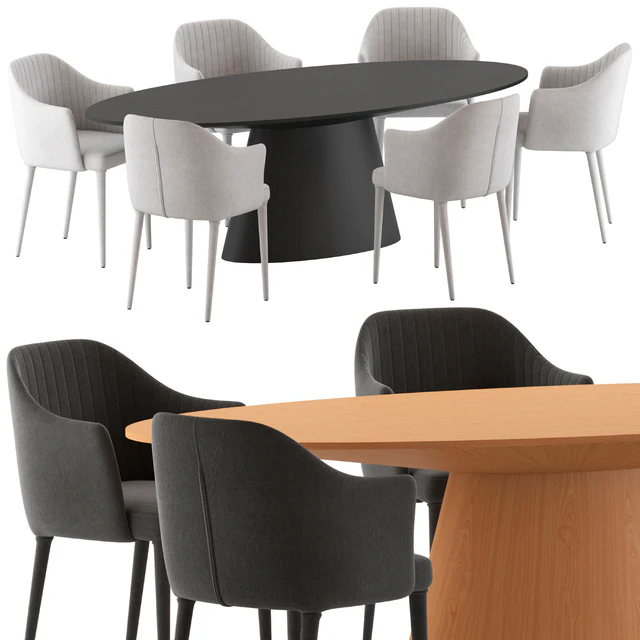 Globewest Carter Amrchair and Classique Oval Table — Скачать