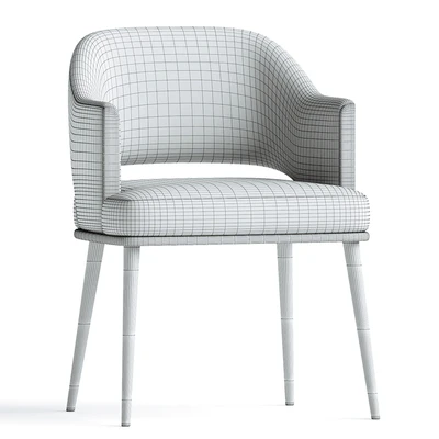 Contemporary Dining Chair Upholstered in Velvet — Ver 3