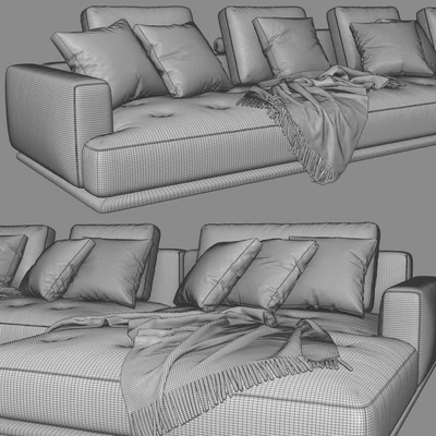 Zanotta shiki chaise longue sofa — Ver 4
