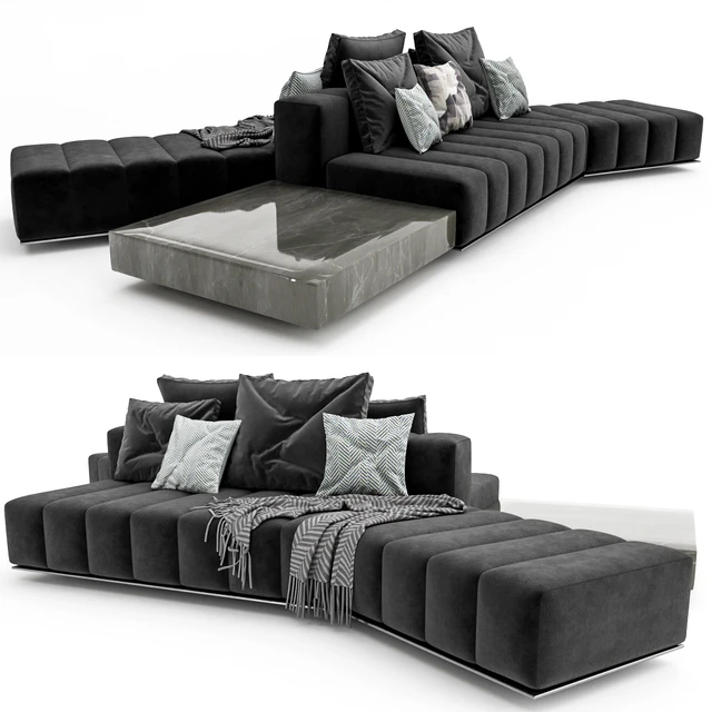 Minotti Freeman Lounge Arrangement 01 — Descargar