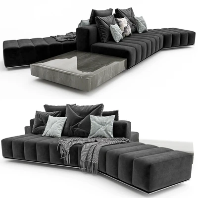 Minotti Freeman Lounge Arrangement 01 — Ver 3