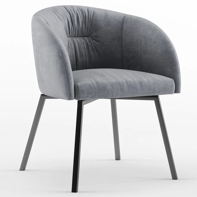 Upholstered metal swivelling chair Rosie soft - calligaris connubia — Descargar