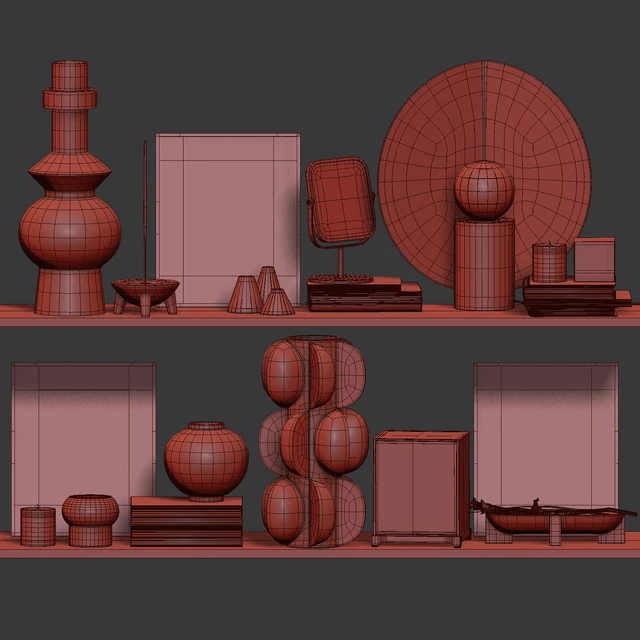 Decorative set with Ceramic 012 — Descargar