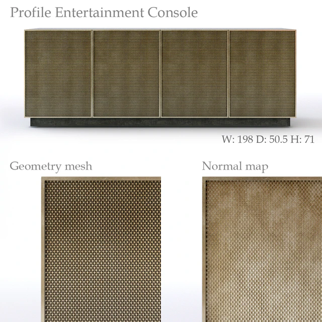 Bernhardt Profile Entertainment Console — Скачать