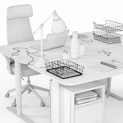 Ikea Bekant workplace part 1 — Ver 3