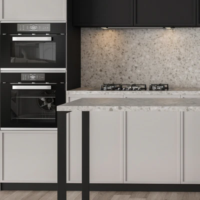 Kitchen Modern - Cream and Black 26 — Ver 4
