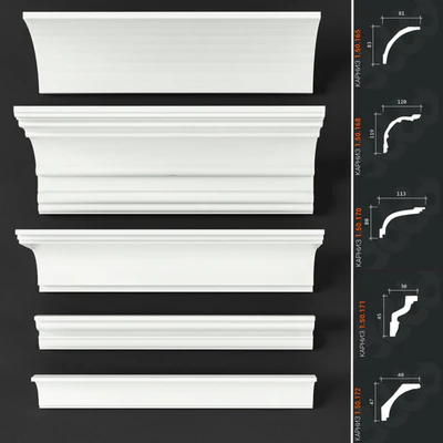 Set of cornices Europlast 9 — descargar