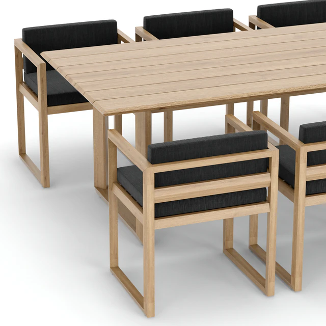 RH Outdoor Paloma restangular table-chair — Скачать