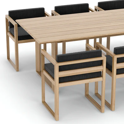 RH Outdoor Paloma restangular table-chair — Вид 5
