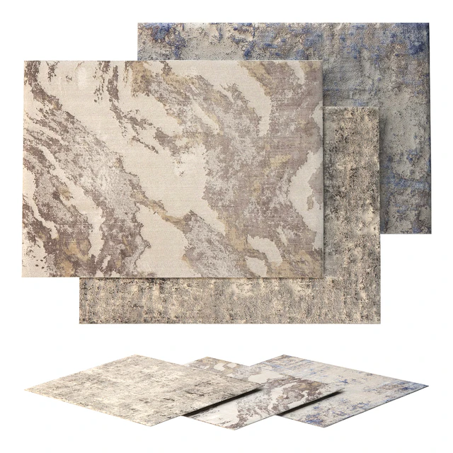 Set of 6 NOURISON Rustic and Silky carpets — Download