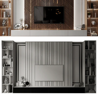 Plywood Tv Shelf KTV078 — Вид 2