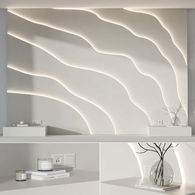 Modern Headboard with light — Descargar