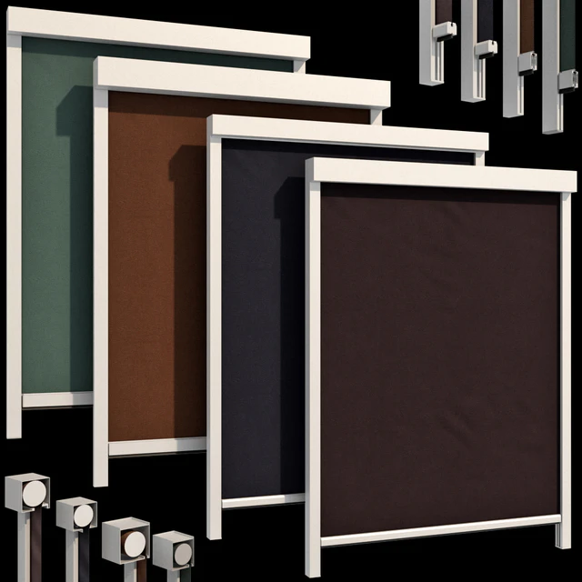 Рулонные шторы жалюзи / Roller blinds set — Скачать