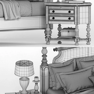 LEXINGTON HOME BRAND SOVEREIGH POSTER BED — Ver 3