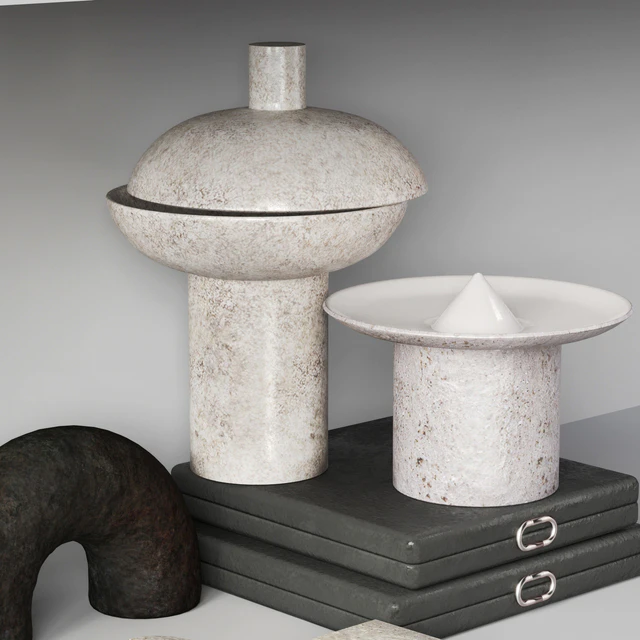 Decorative set 014 with Ceramic and bouquet — Descargar