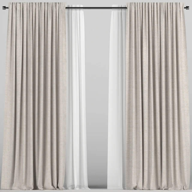 Curtains with tulle. — Download