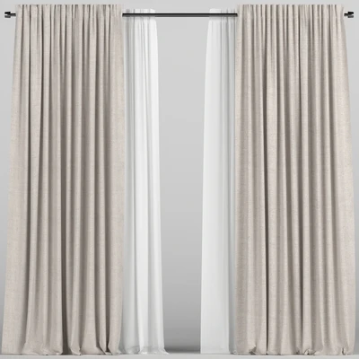Curtains with tulle. — View 1