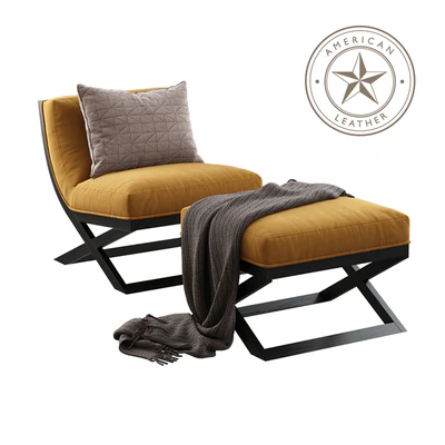 American Leather / Tori (Armchair & Ottoman) — Вид 1