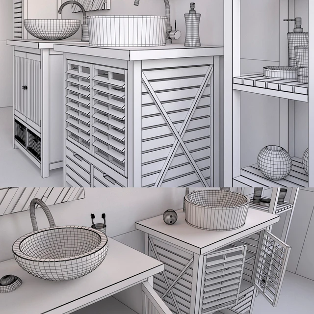 Teak &amp; Water bathroom set — Descargar