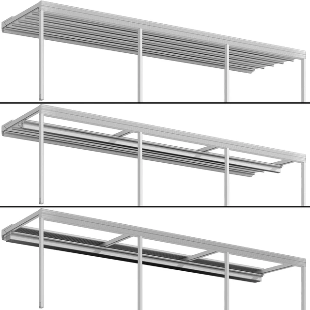 Металлическая пергола беседка навес с брезентом / Metal pergola gazebo canopy with awning — Скачать