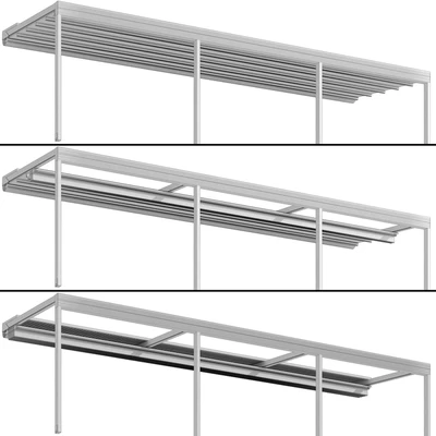 Металлическая пергола беседка навес с брезентом / Metal pergola gazebo canopy with awning — Вид 5