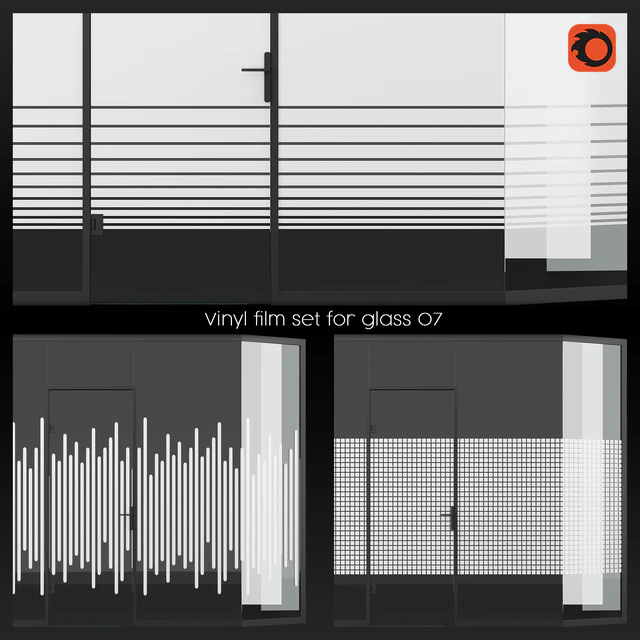 Vinyl film set for glass 07 — Скачать