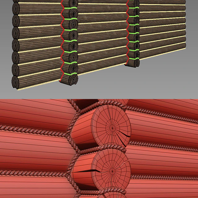 Logs with ropes — Descargar