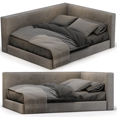 POTTERY BARN Cushy Lounge Platform Corner Bed — Вид 1