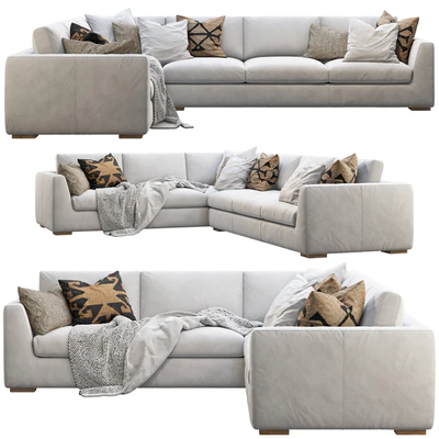 RH Modena Taper Arm L-Sectional sofa — Вид 4