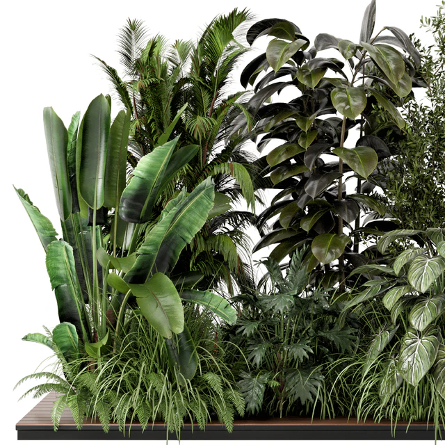 Outdoor Garden Set Bush and Tree - Garden Set 999 — Descargar