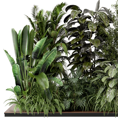 Outdoor Garden Set Bush and Tree - Garden Set 999 — Ver 6