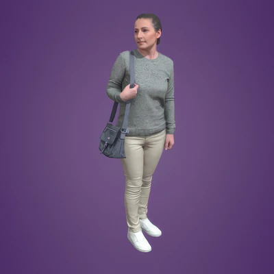 posed woman standing 070-4096 — скачать