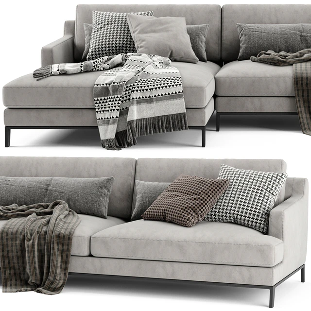 Poliform Bellport Chaise Longue Sofa — Descargar