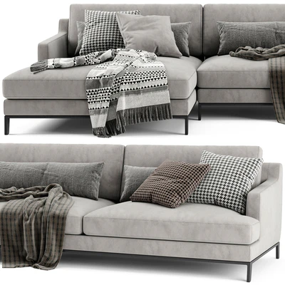 Poliform Bellport Chaise Longue Sofa — Ver 4