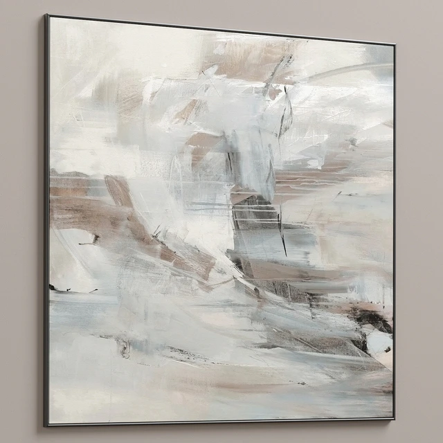 Large Abstract Neutral Wall Art C-425 — Скачать