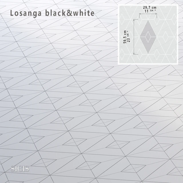 Sicis SiciStone Losanga Black & White — Скачать