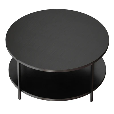 Круглый Журнальный столик Echelon Round Coffee Table (Crate and Barrel) — Вид 5