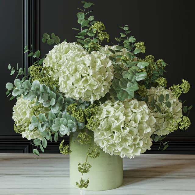 Flower Set 051 Green Hydrangea — Descargar