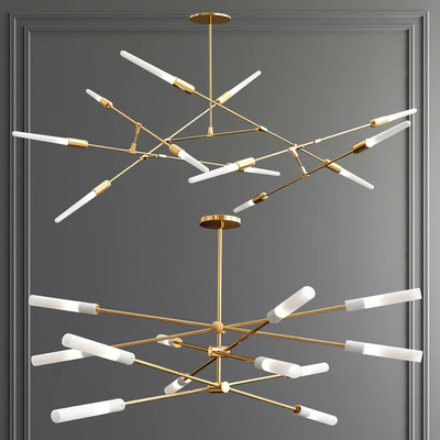 Flute 3-30 LED & Dawn Chandelier — Ver 1