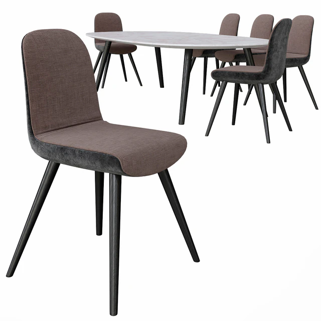 Poliform MAD DINNING Table & chair — Descargar