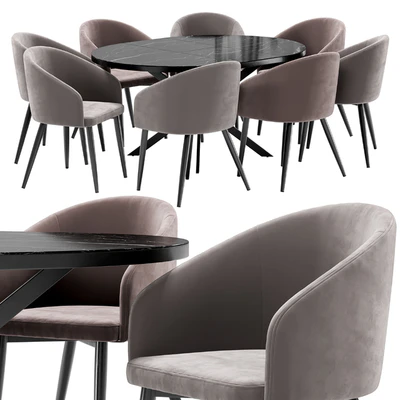 La fontain dining chair and Astra table — Ver 5
