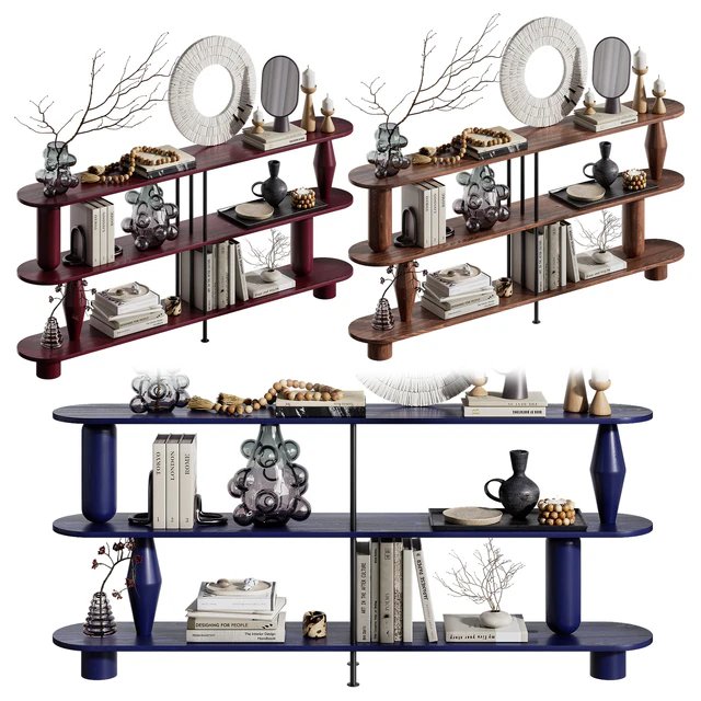 Shelf with decor VAZOO 2 regal - 3 long shelves — Descargar