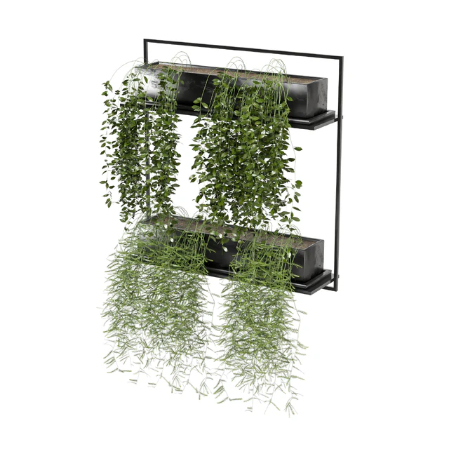 indoor hanging plants in metal box set 142 — Скачать