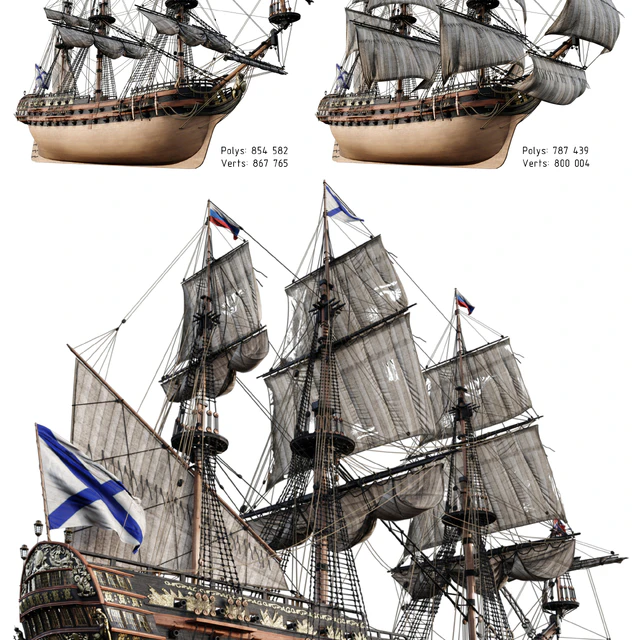 Flagship Peter 1 The Ingermanland 1715 — Скачать