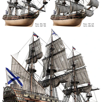 Flagship Peter 1 The Ingermanland 1715 — Вид 4