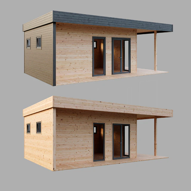 Модульный домик, баня / Modular house, bathhouse — Скачать